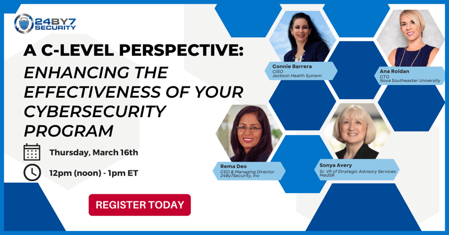 A C-Level Perspective Enhancing the Effectiveness of Your Cybersecurity Program Webinar-1