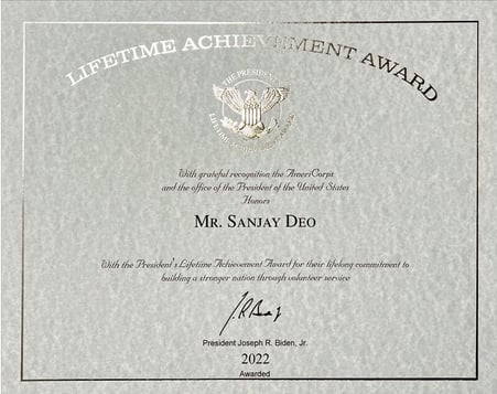 Sanjay Deo Lifetime Achievement Award