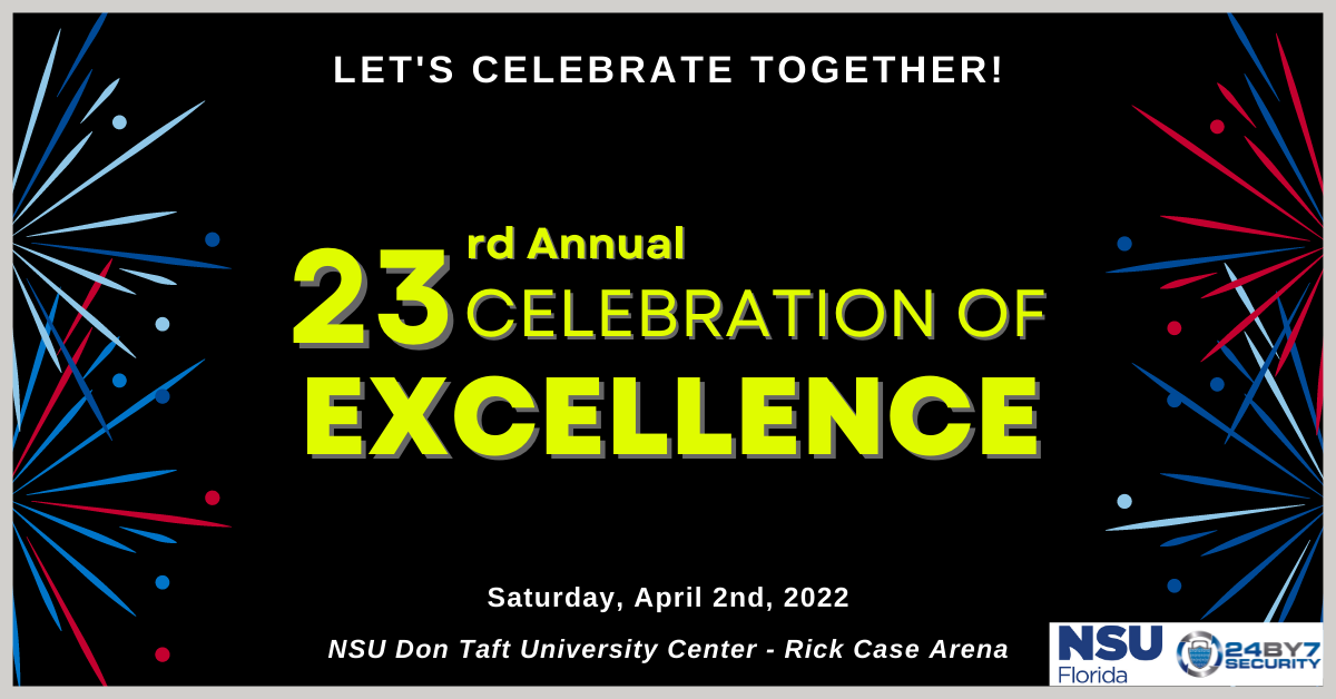 NSU Celebration of Excellence 2022 Graphic